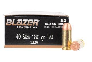 CCI Blazer Brass 40 S&amp;W 180gr Full Metal Jacket Ammo - Box of 50